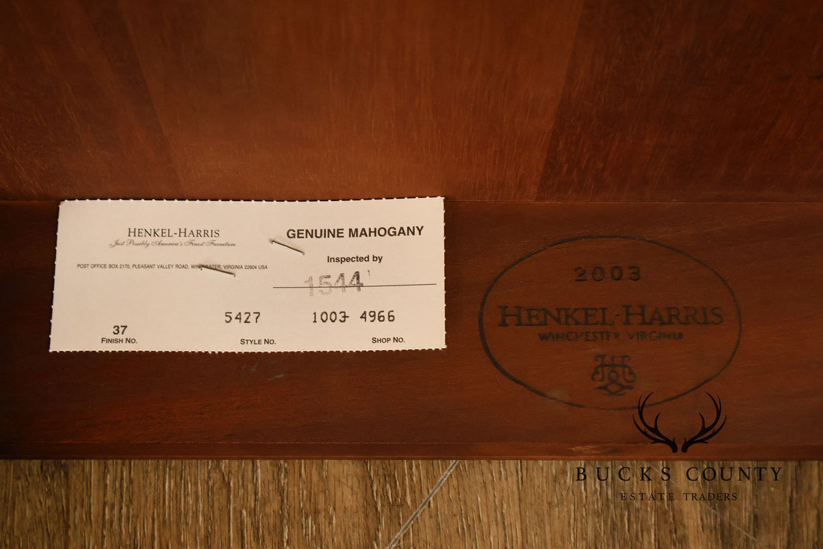 Henkel Harris Georgian Style Pair of Mahogany Side Tables