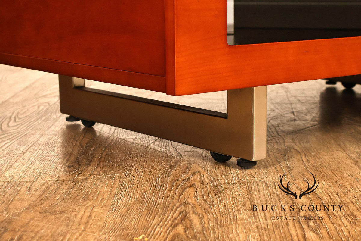 BDI Contemporary Cherry Finish TV Media Console