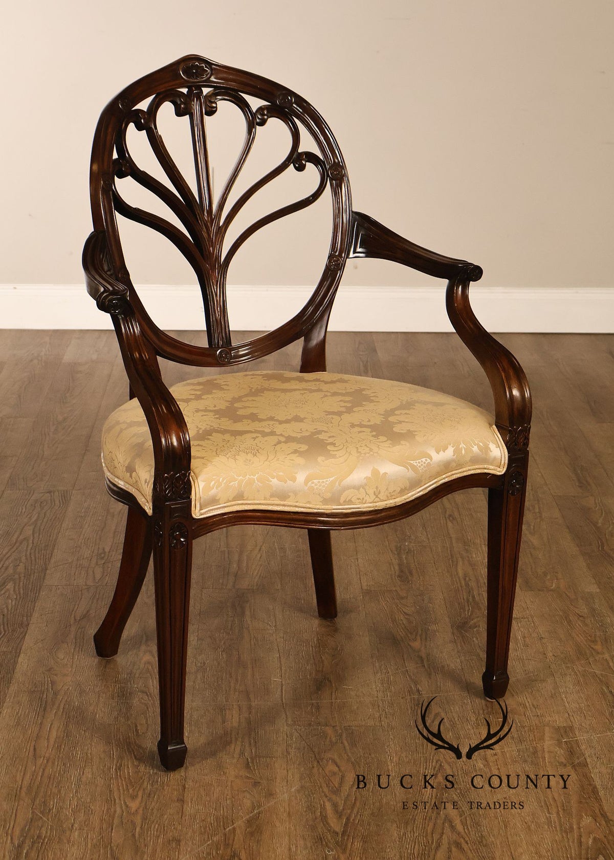 Bevan Funnell Adam Style Set of Eight Mahogany Dining Chairs