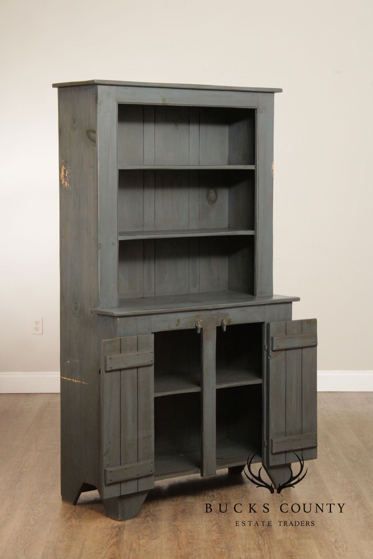 Benchmade Farmhouse Style Painted Hutch