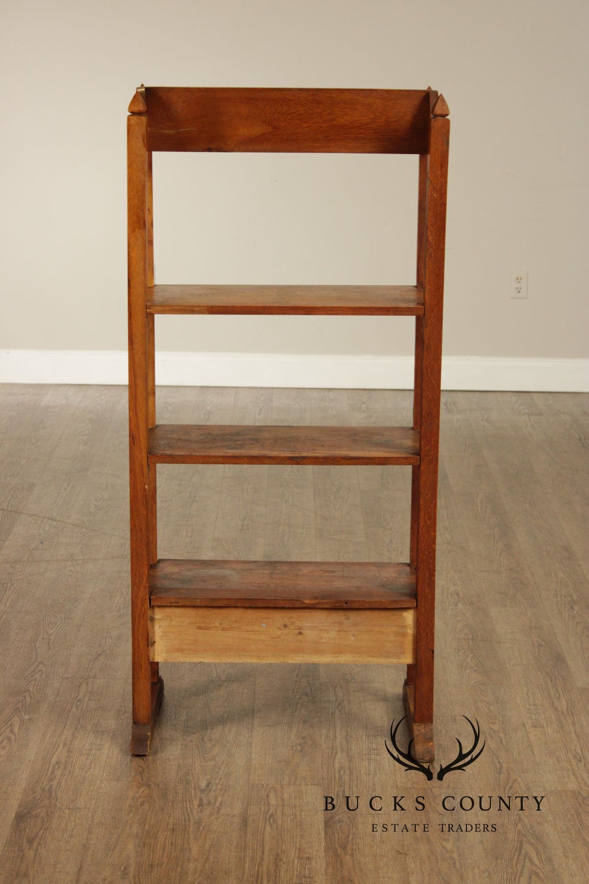 National Biscuit Company Arts & Crafts Oak Display Shelf