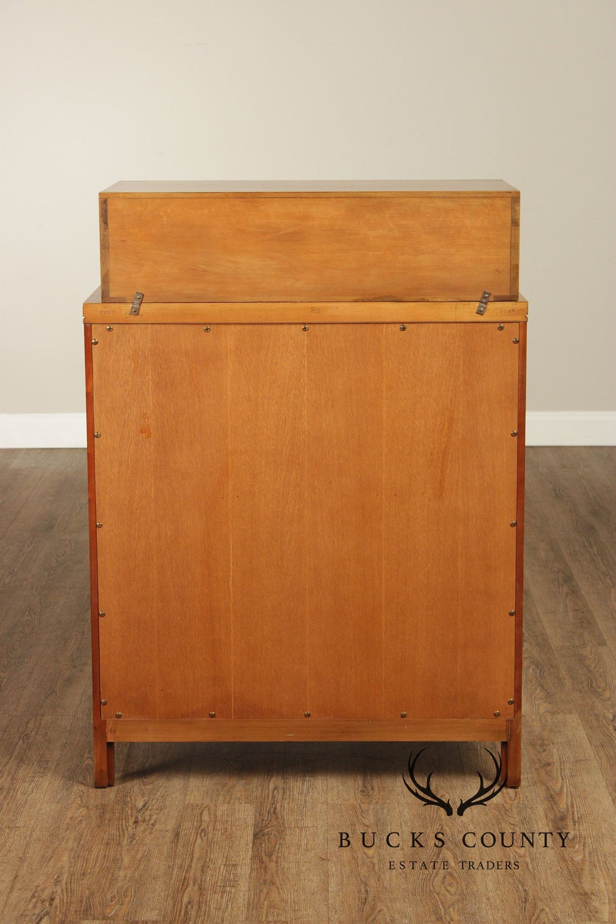 Widdicomb Mid-Century Modern Walnut & Burl Gentleman’s Chest