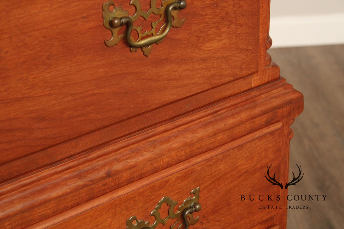 Virginia Craftsmen Reproductions Chippendale Style Cherry Highboy