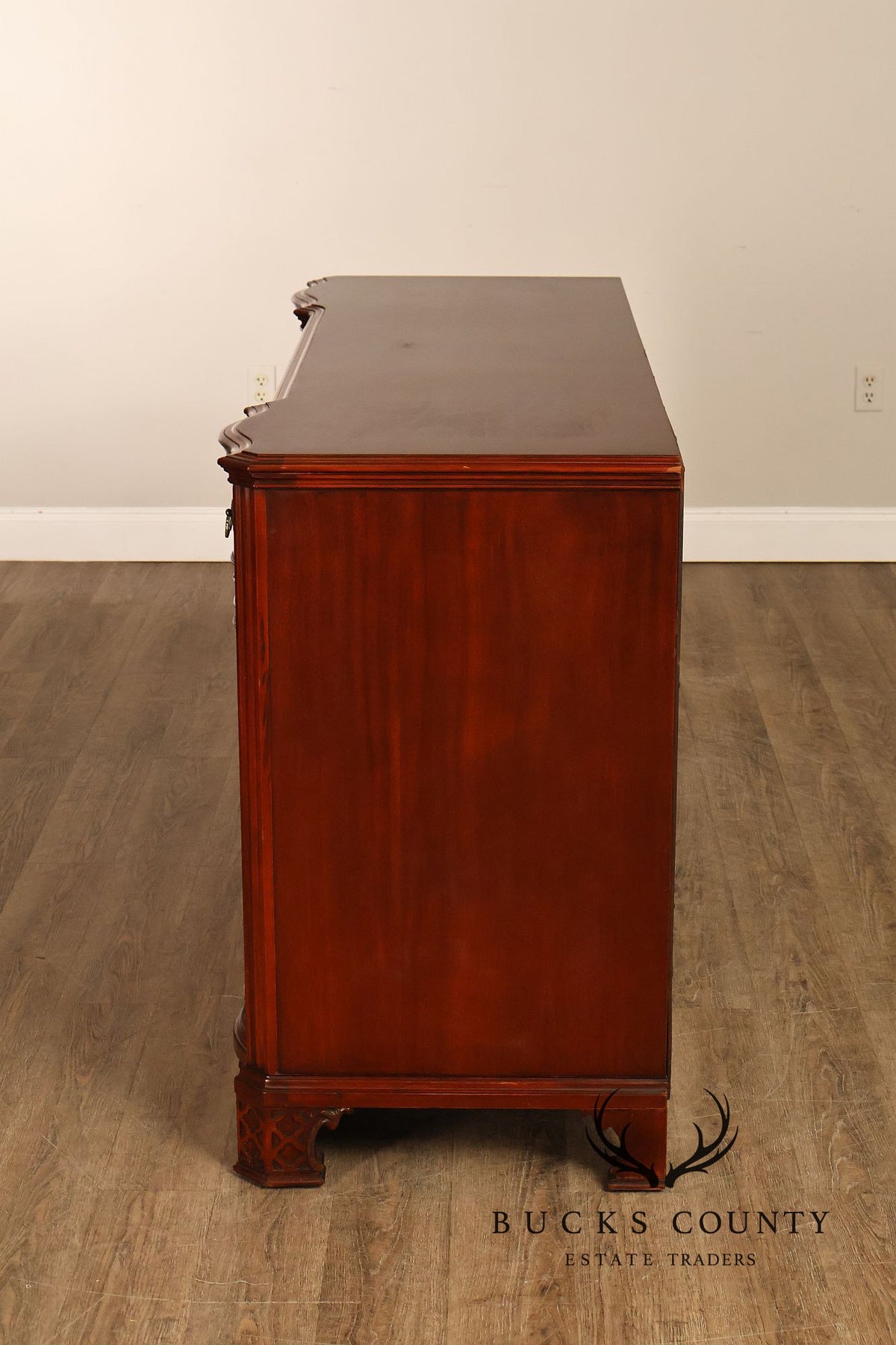 Chippendale Serpentine Mahogany Sideboard Server