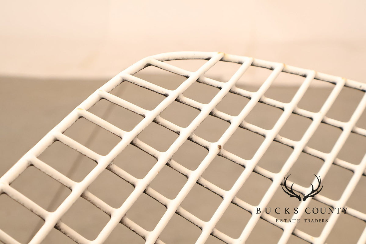 Mid Century Modern Harry Bertoia Style Diamond Wire Lounge Chair