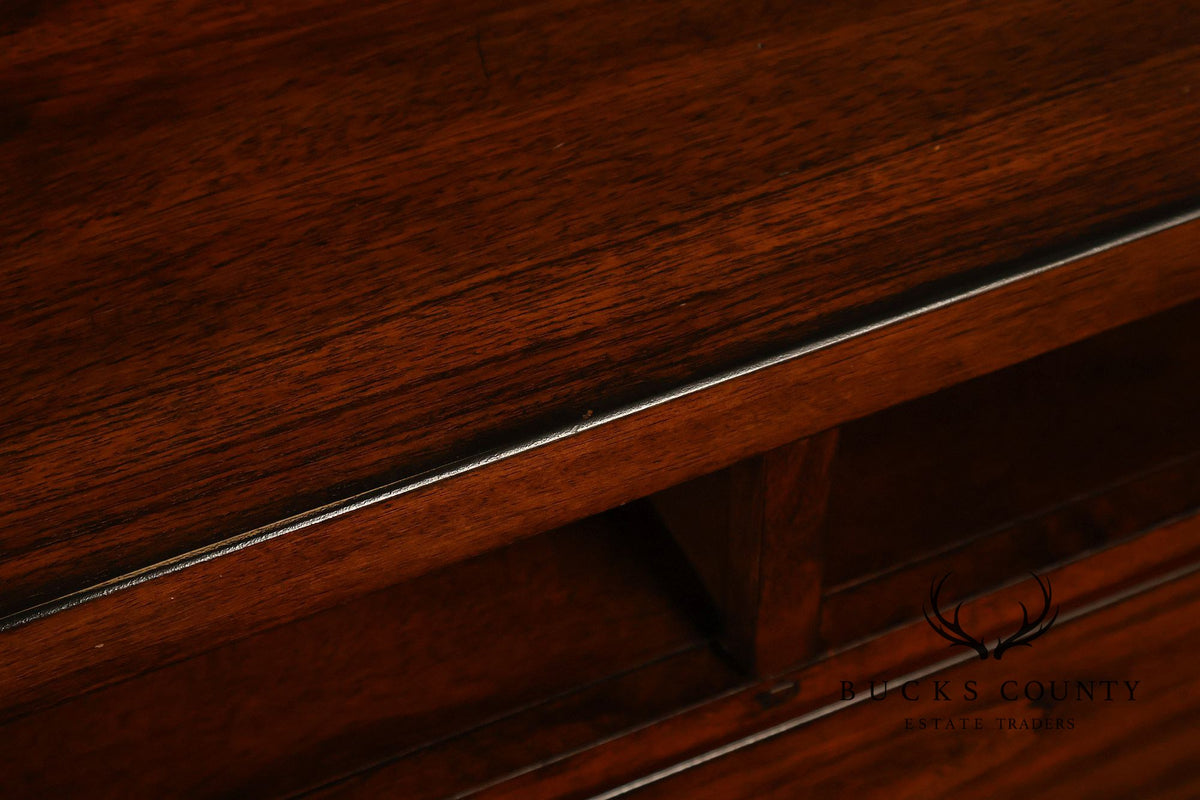 Mission Style Media Chest With Open Storage