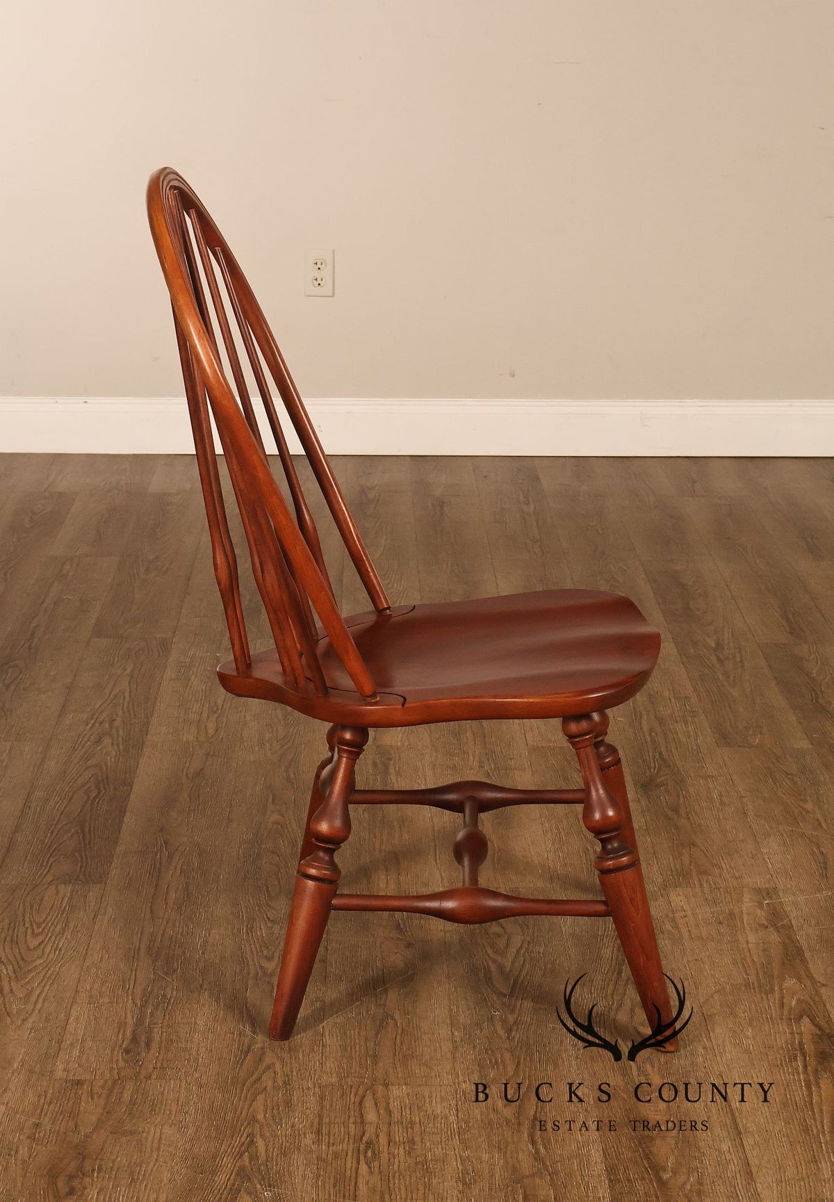 Knob Creek Set Of Three Windsor Fan Back Dining Chairs