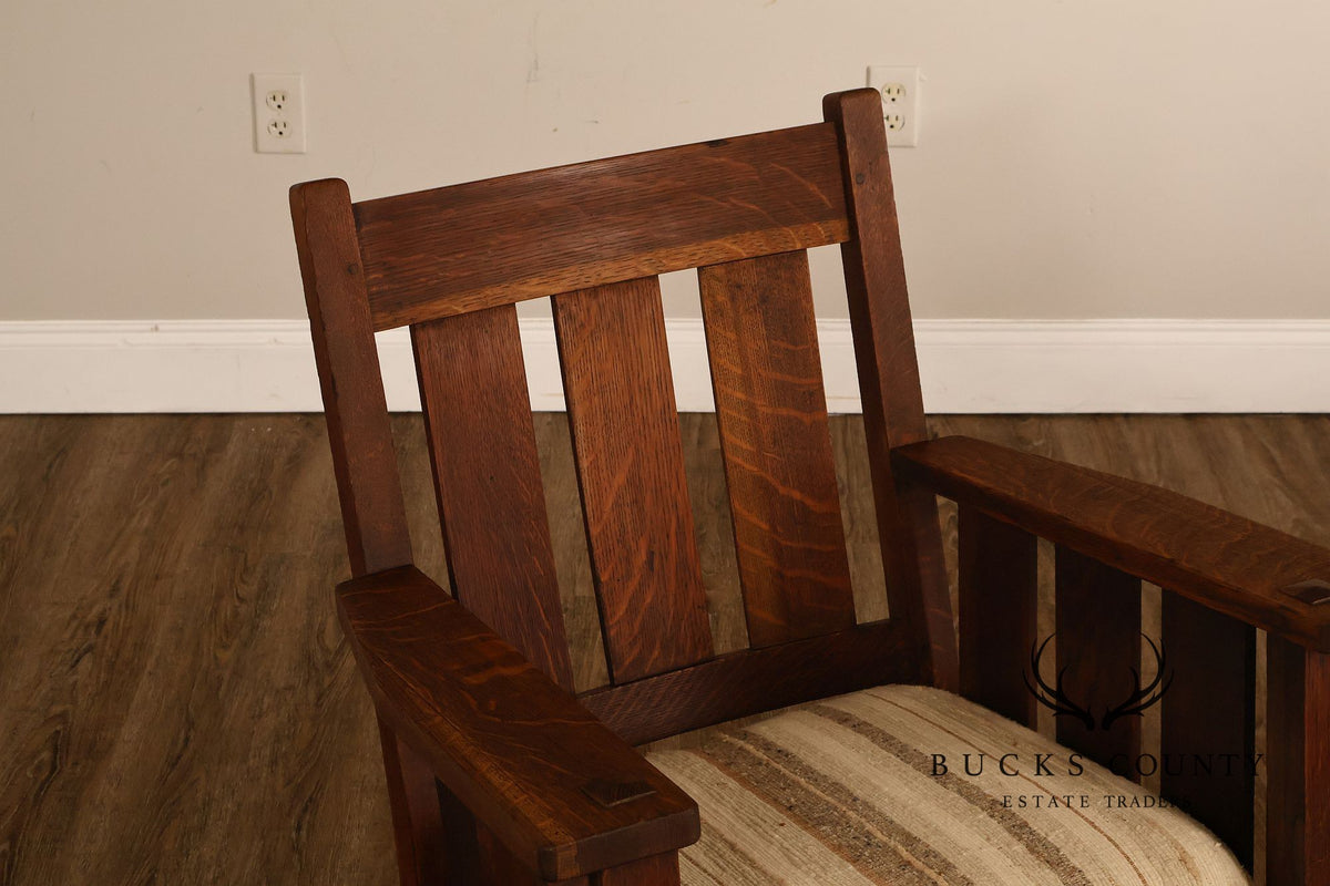 Antique Lifetime Furniture Mission Oak Rocking Chair