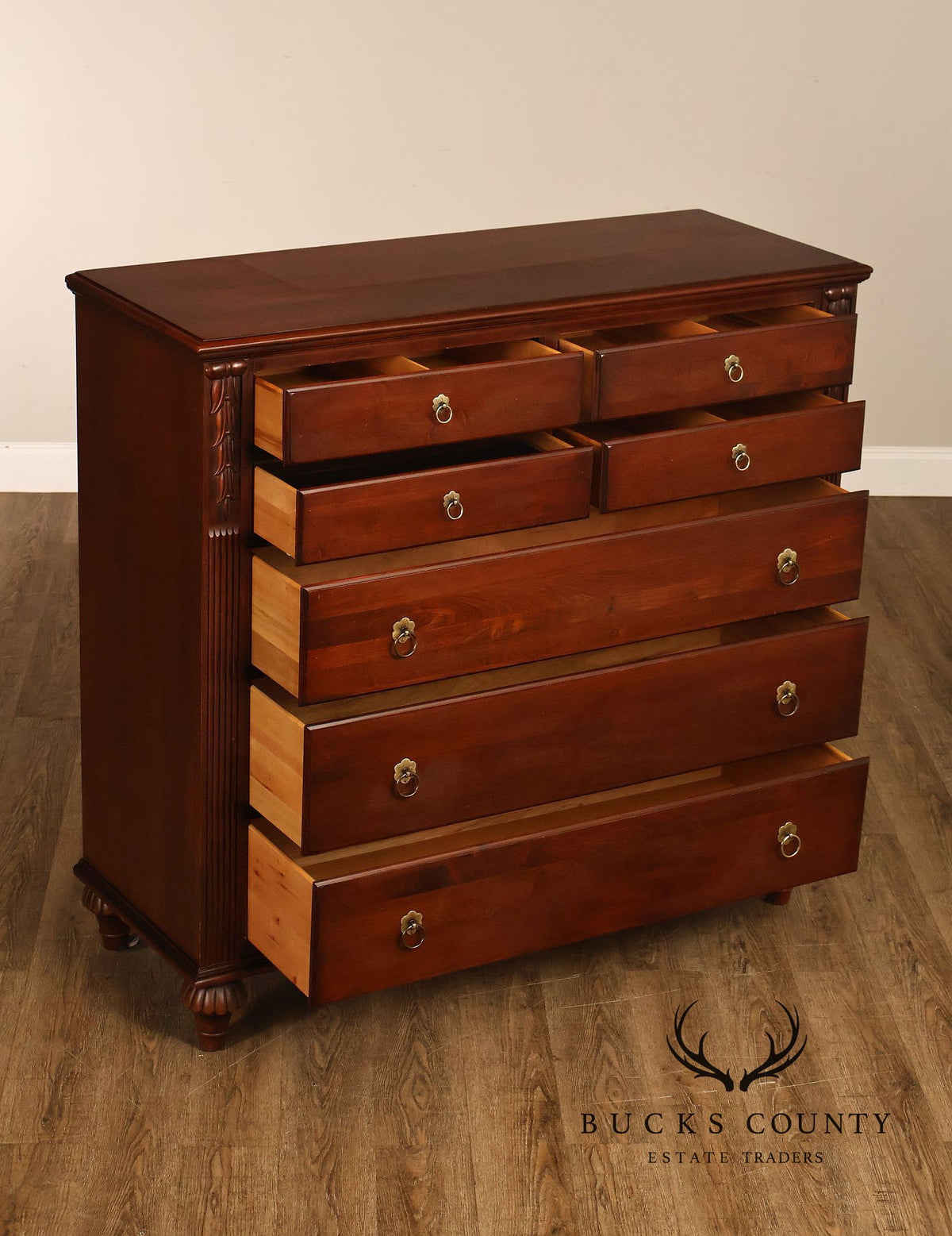 Ethan Allen 'British Classics' Maple And Birch Tall Dresser