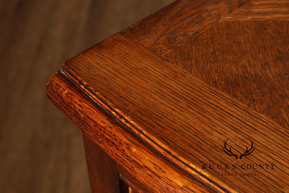 Antique Country French Louis XV Style Oak Buffet Sideboard