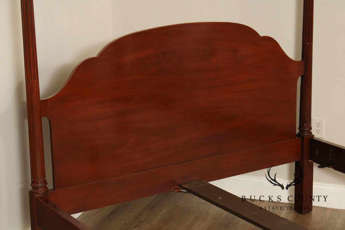 Baker Furniture Mahogany Queen Canopy Bed