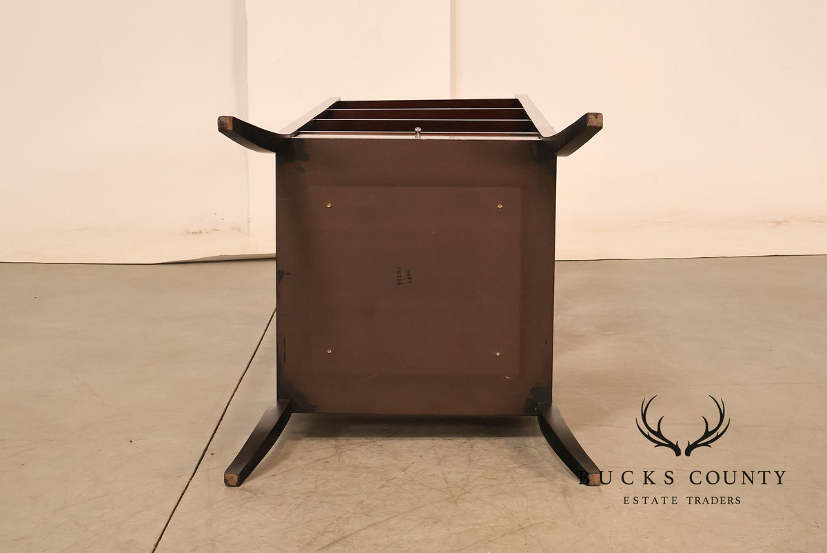 Baker Furniture Mahogany Four Tier Étagère With Drawer