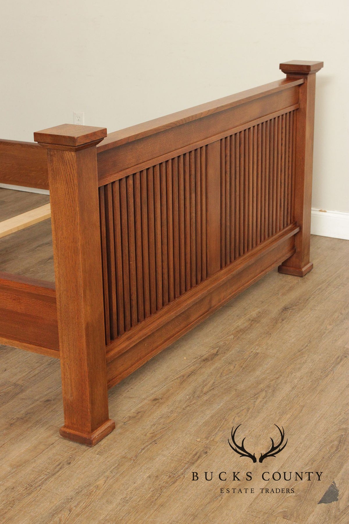 Stickley Mission Collection Oak Queen Size Prairie Bed