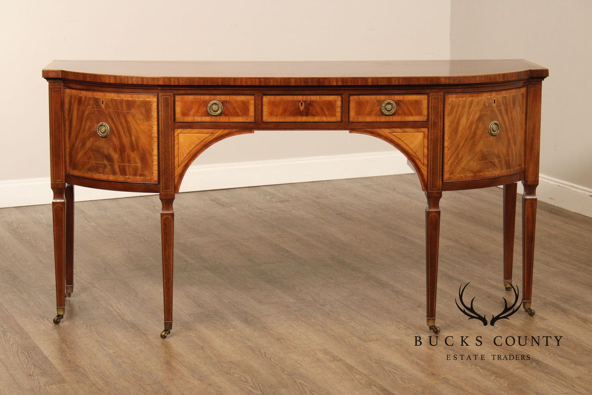 BAKER STATELY HOMES COLLECTION INLAID MAHOGANY SIDEBOARD