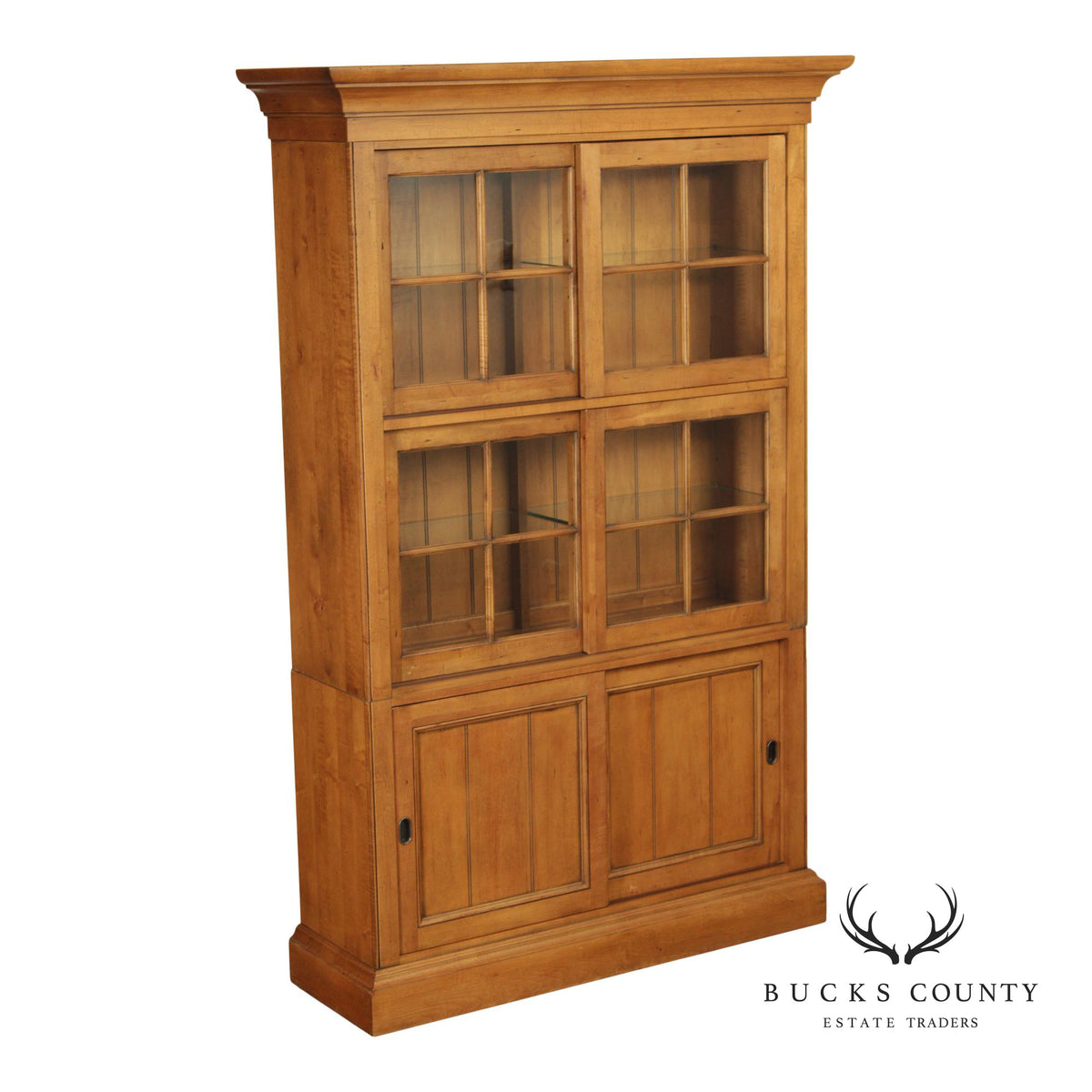 Ethan Allen 'New Country' Maple China Cabinet