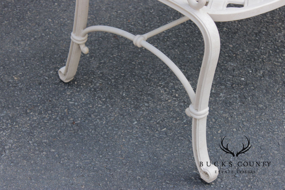Frontgate Cast Aluminum Outdoor Garden Settee