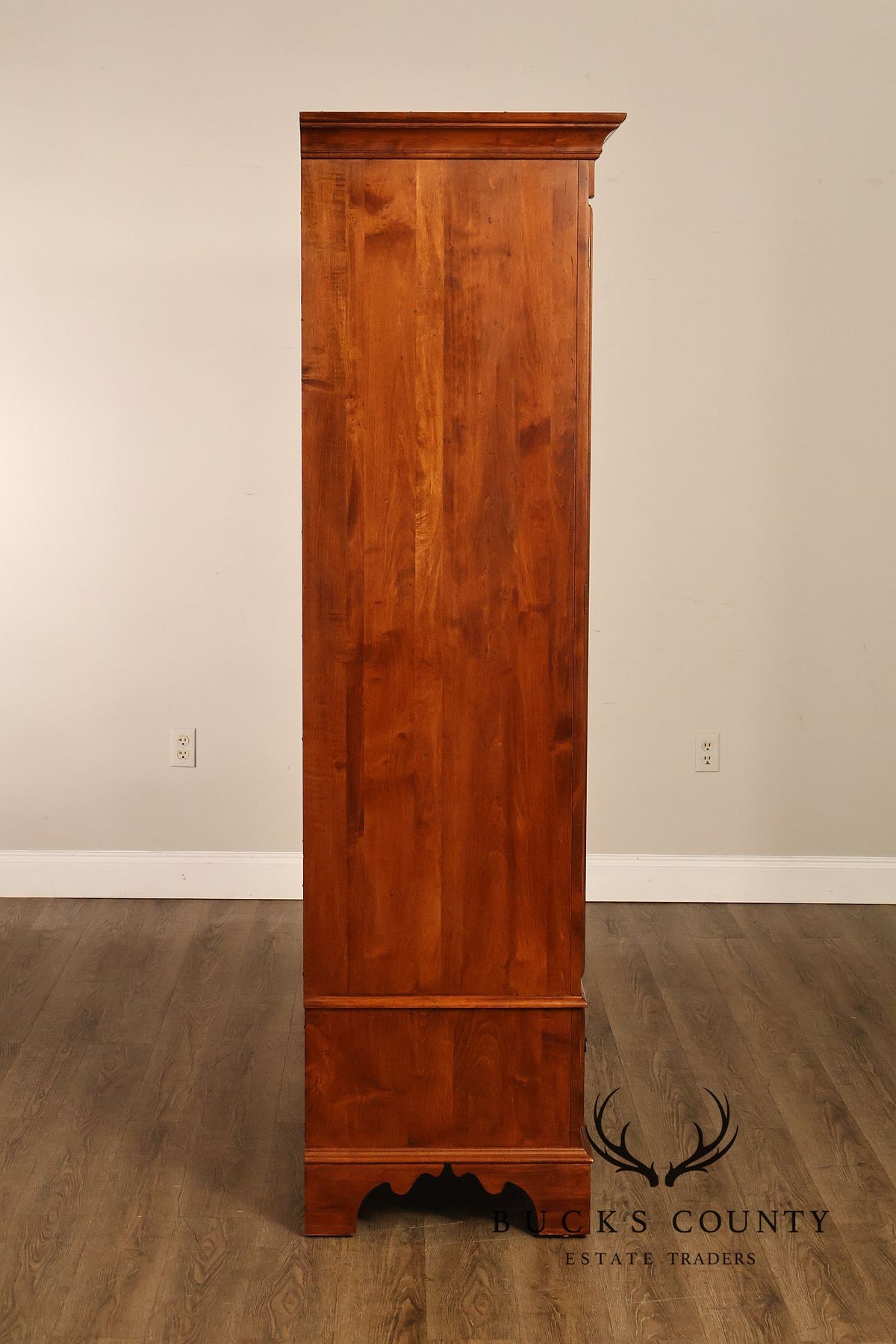 Ethan Allen Country Crossings Maple And Birch Two-Door Armoire Cabinet