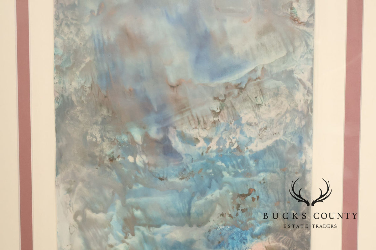 Suzanne S. Marinell Melted Wax Painting, Aurora Borealis