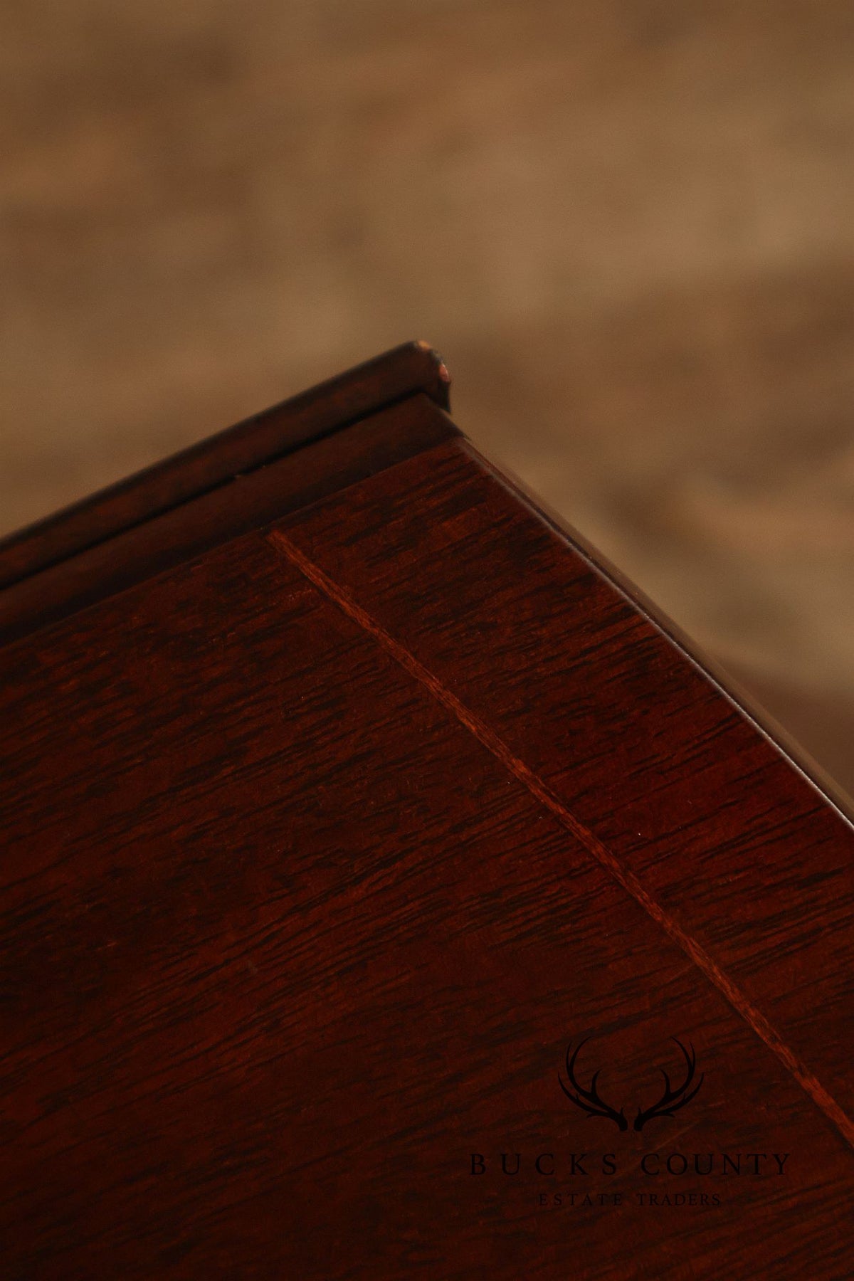 Baker Federal Style Mahogany Pembroke Drop-Leaf Side Table