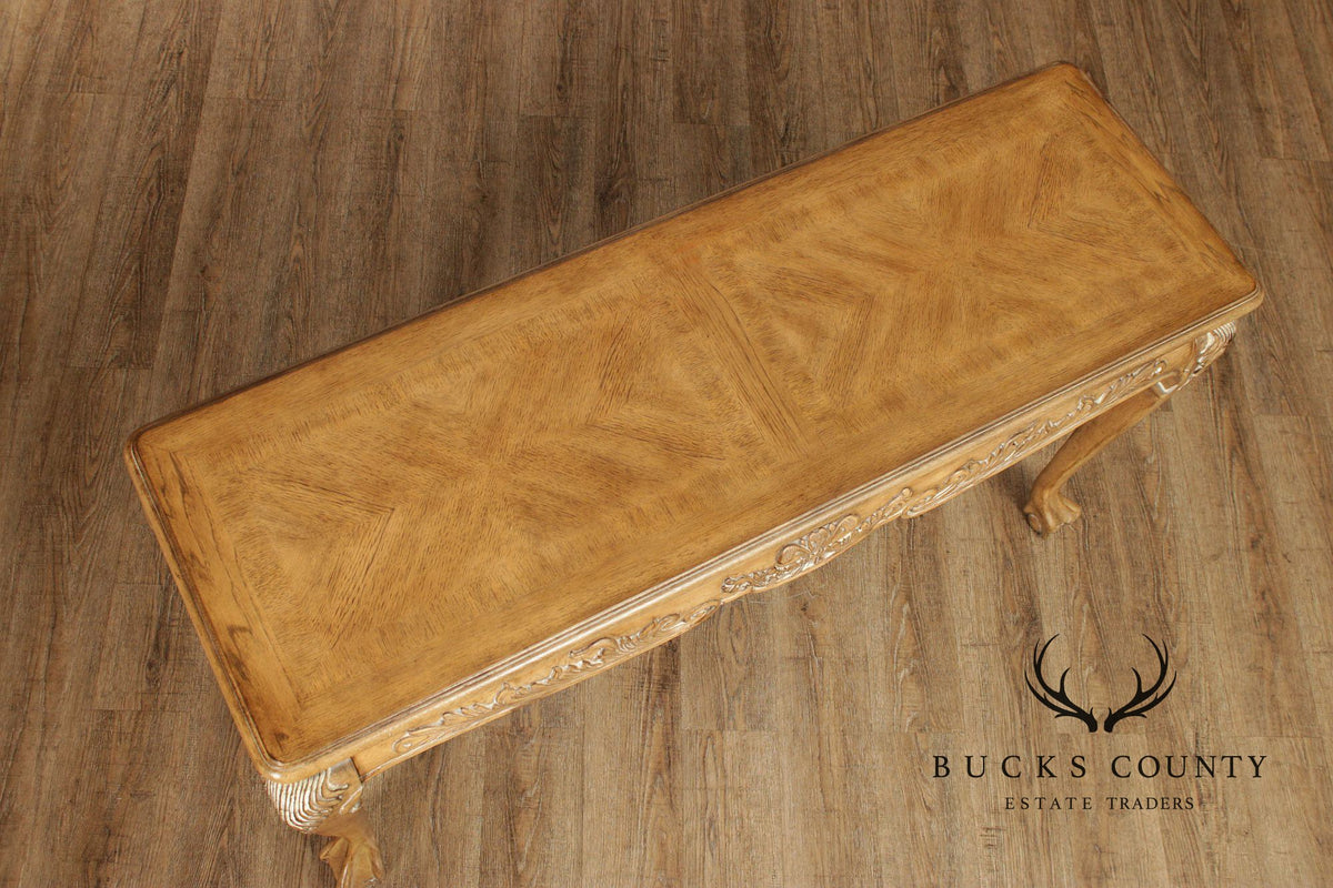 Chippendale Style Carved Console Sofa Table