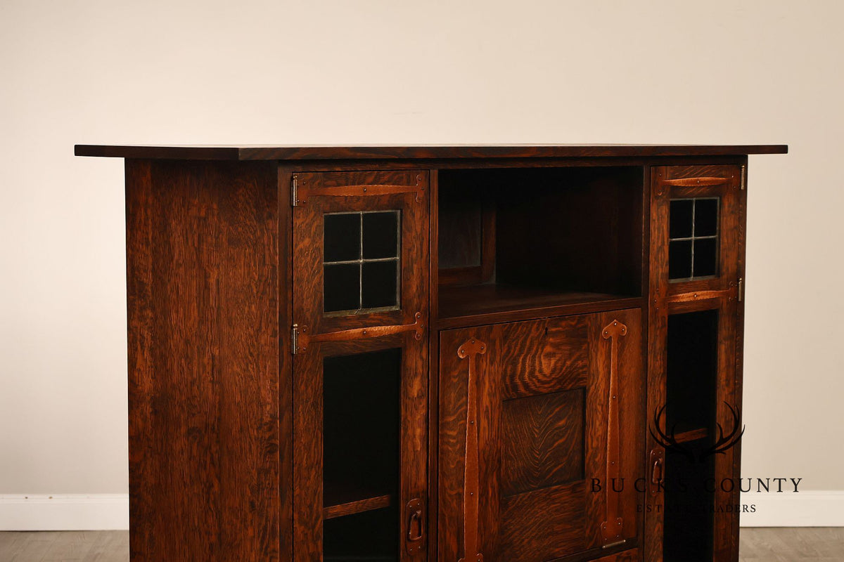 Warren Hile Studio Mission Oak Drop Front Desk