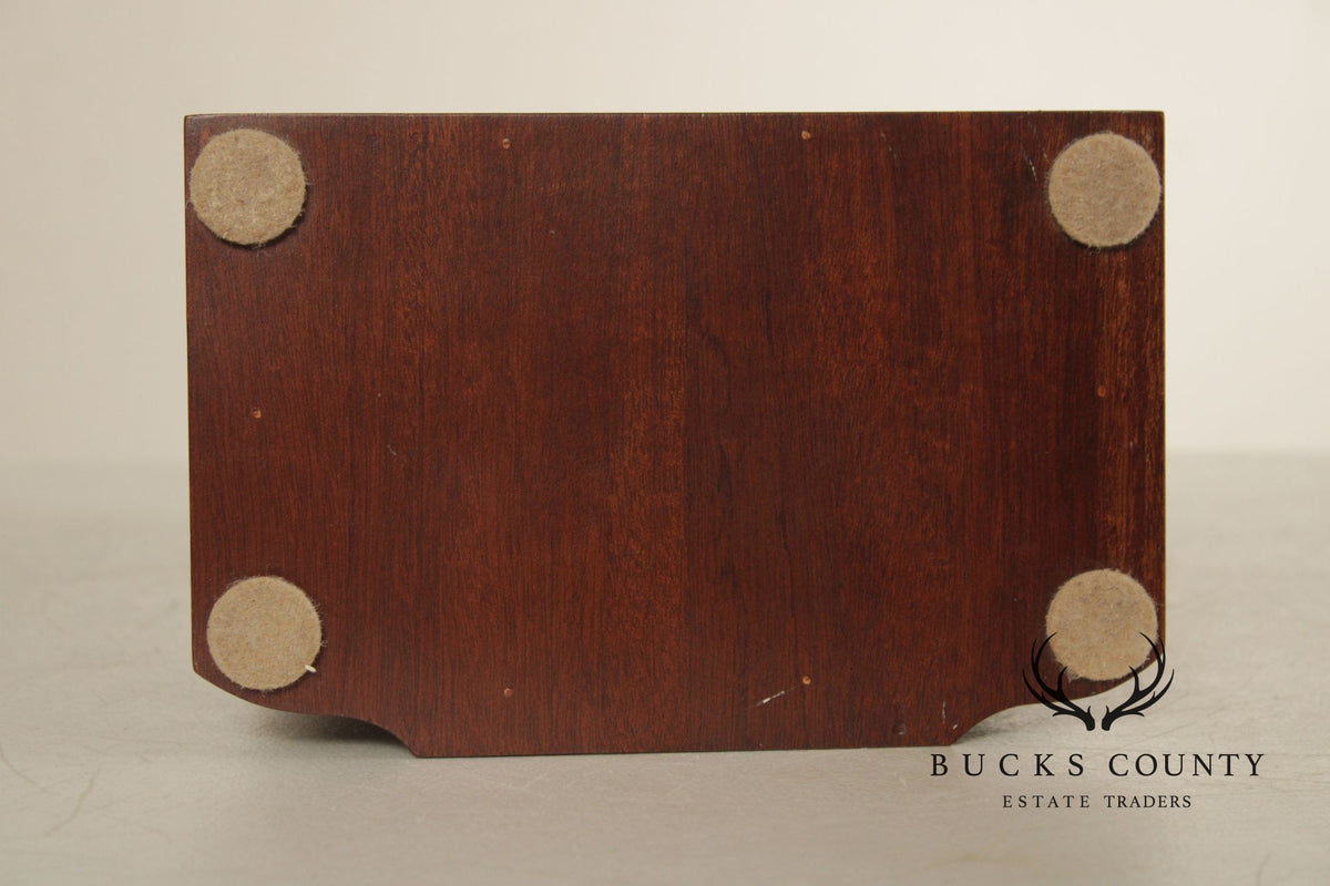 Federal Style Pair Of Mahogany Inlaid Knife Boxes