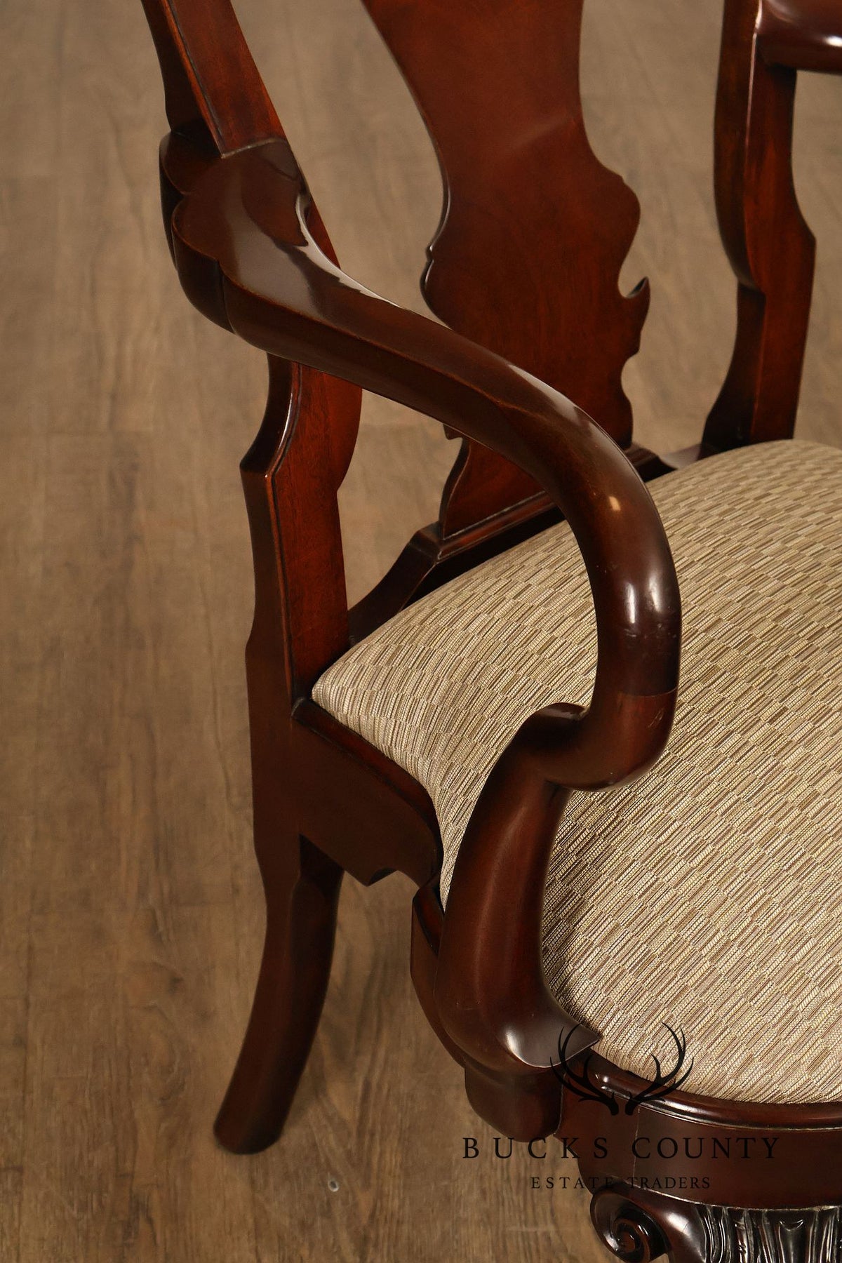 Kindel Winterthur Collection Pair of Mahogany Armchairs