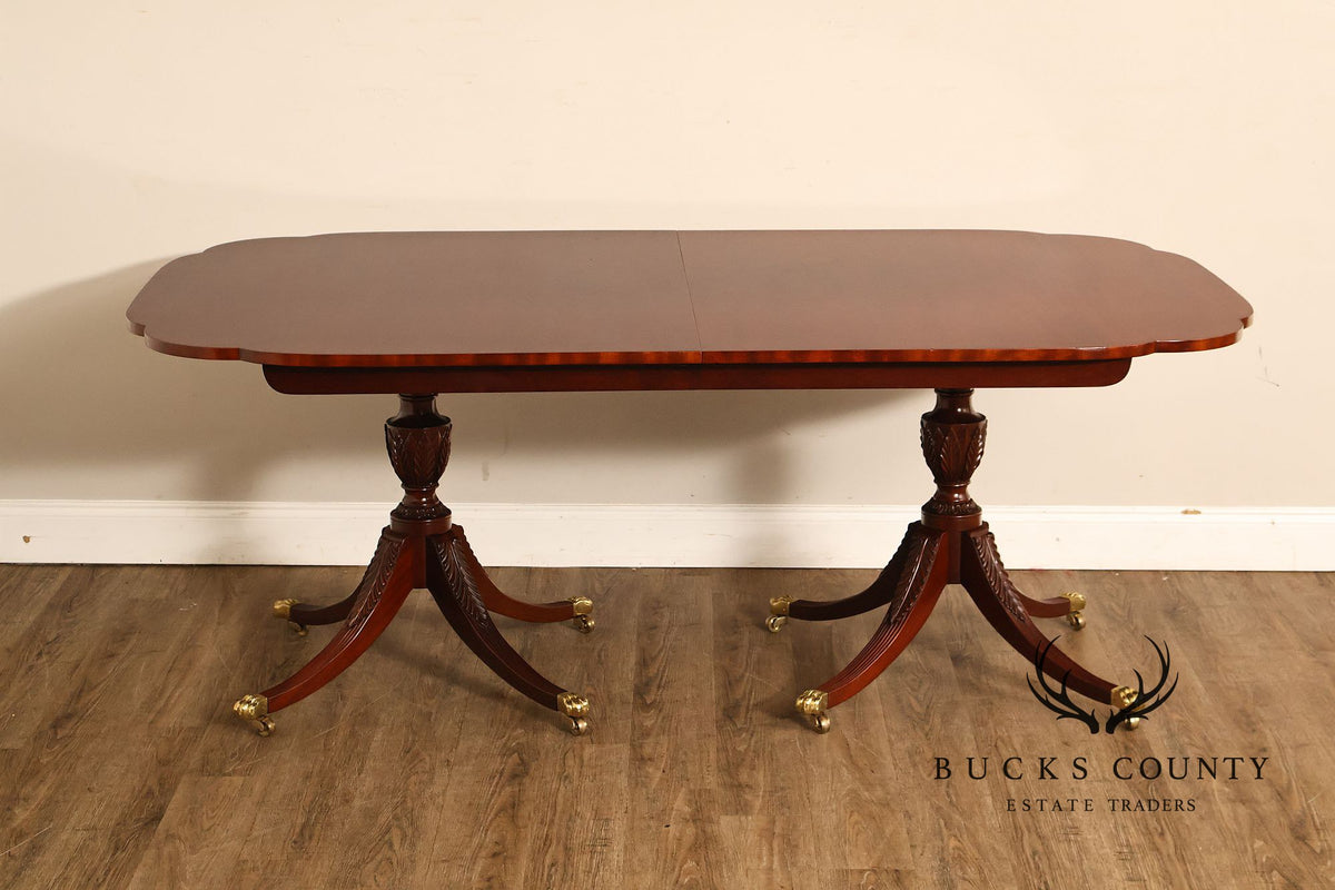 Kindel 'Winterthur' Double Pedestal Mahogany Dining Table