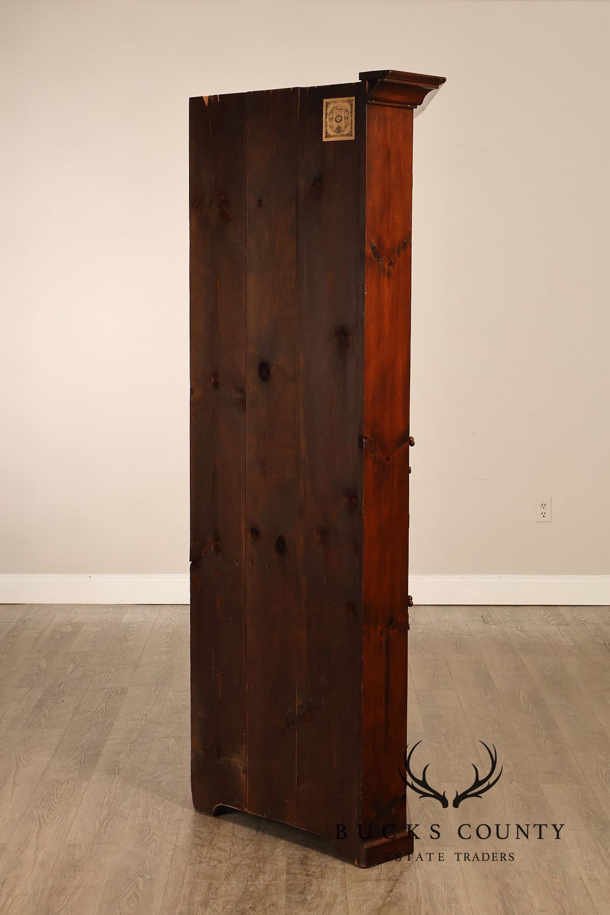 Stephen Von Hohen Farmhouse Pine Corner Cupboard