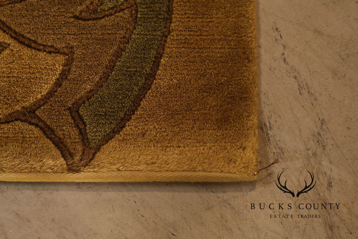 Stickley Designer Rugs Wool Area Rug Tulip Pattern 9x12