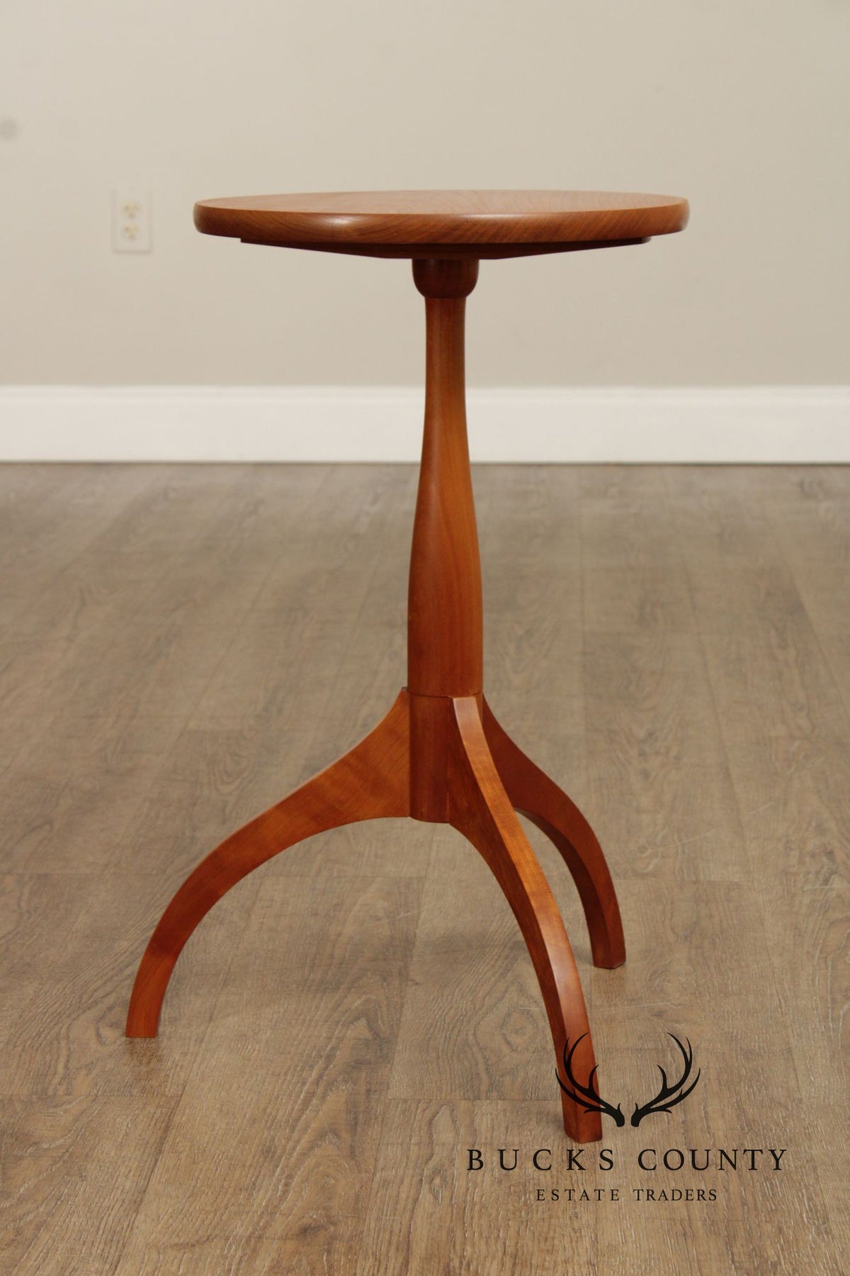 Skaker Style Round Cherry Side Table