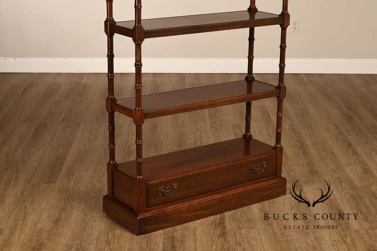 Ethan Allen 'Georgian Court' Faux Bamboo Etagere