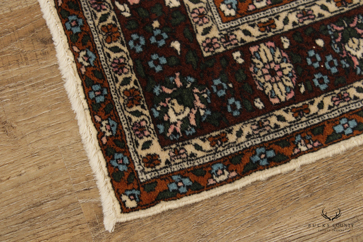 Vintage Hand Woven Persian Wool Medallion Area Rug