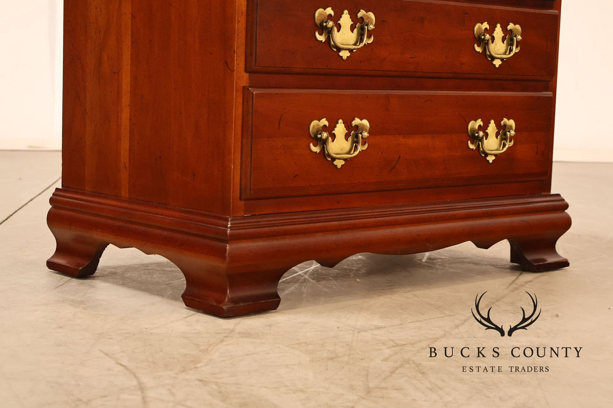 Traditional Pair Of Cherry Four Drawer Bachelor’s Chests