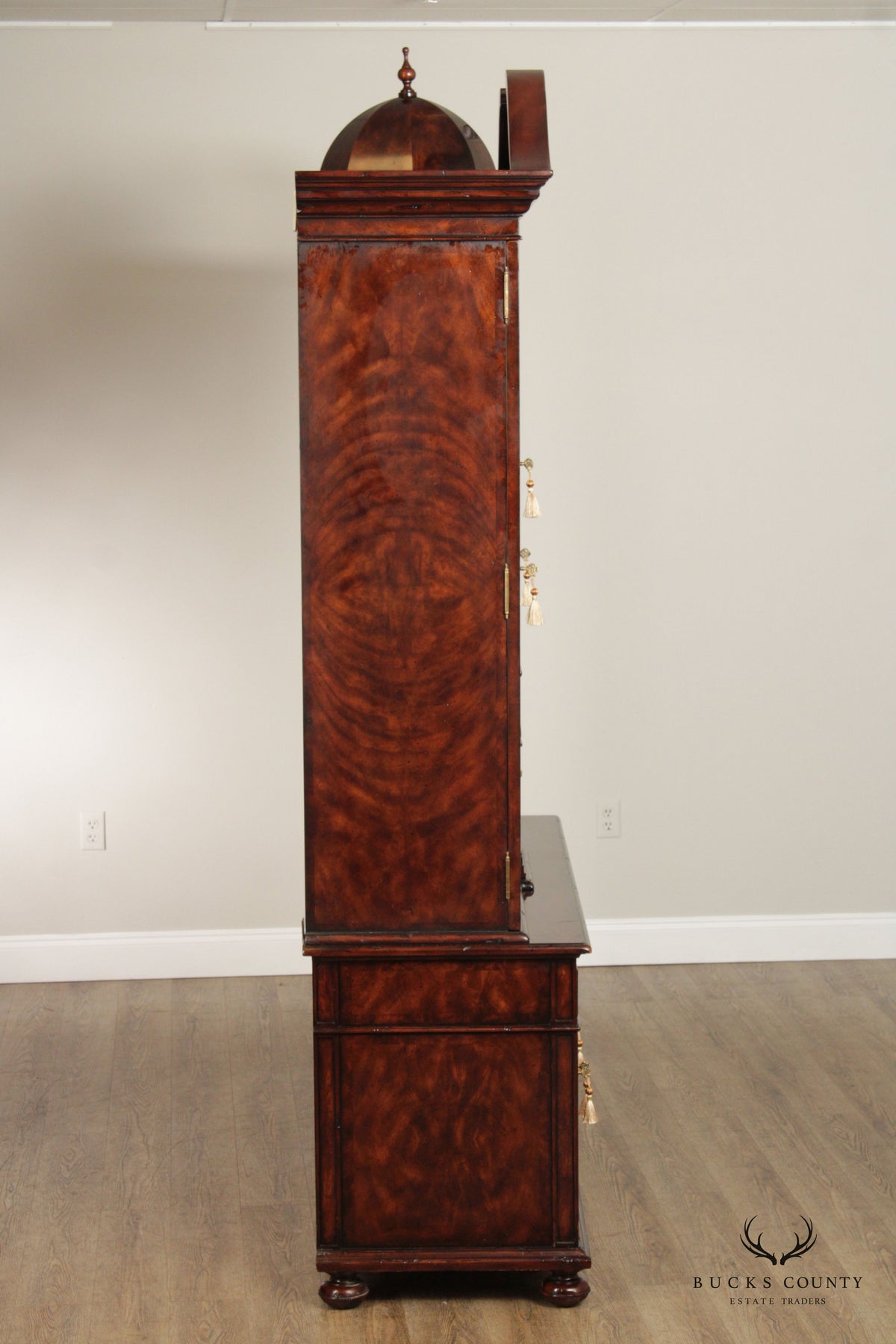 Althorp Living History Architectural Mahogany Display Cabinet With Interior Spiral Staircase