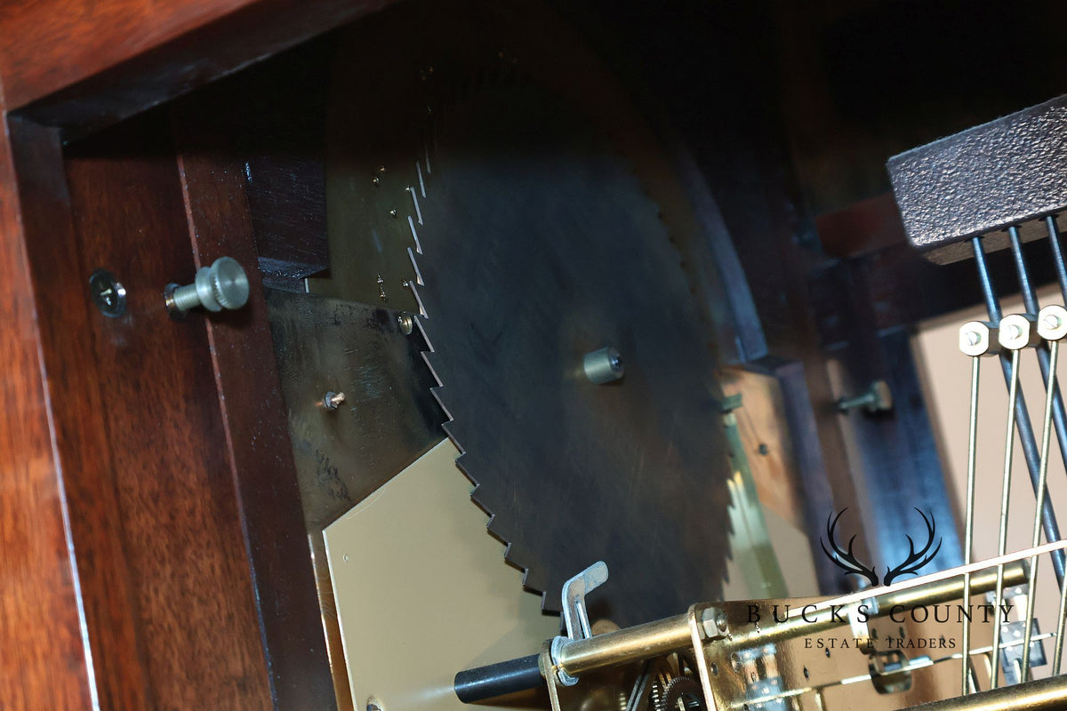 Sligh Mahogany Inlaid Grandfather Clock