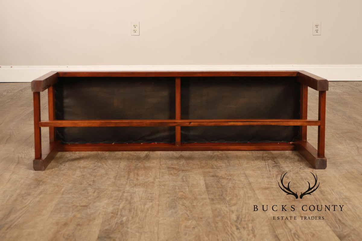 The Bartley Collection Chippendale Style Mahogany Window Bench