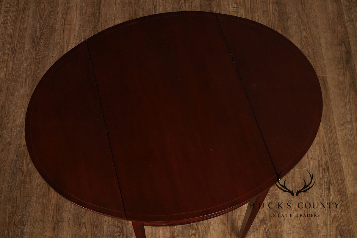 Baker Federal Style Mahogany Pembroke Drop-Leaf Side Table