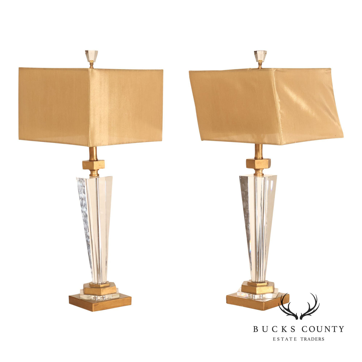 Alexander-John Art Deco Style Pair of Table Lamps