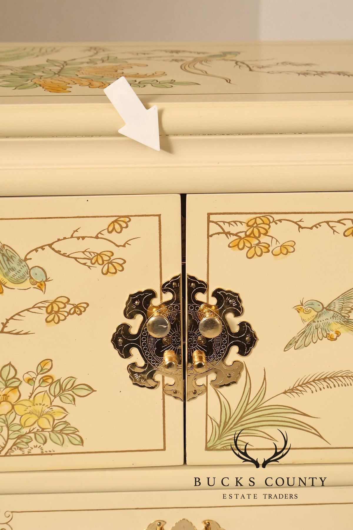 Painted Chinoiserie Style Pair Of Jewelry Chest