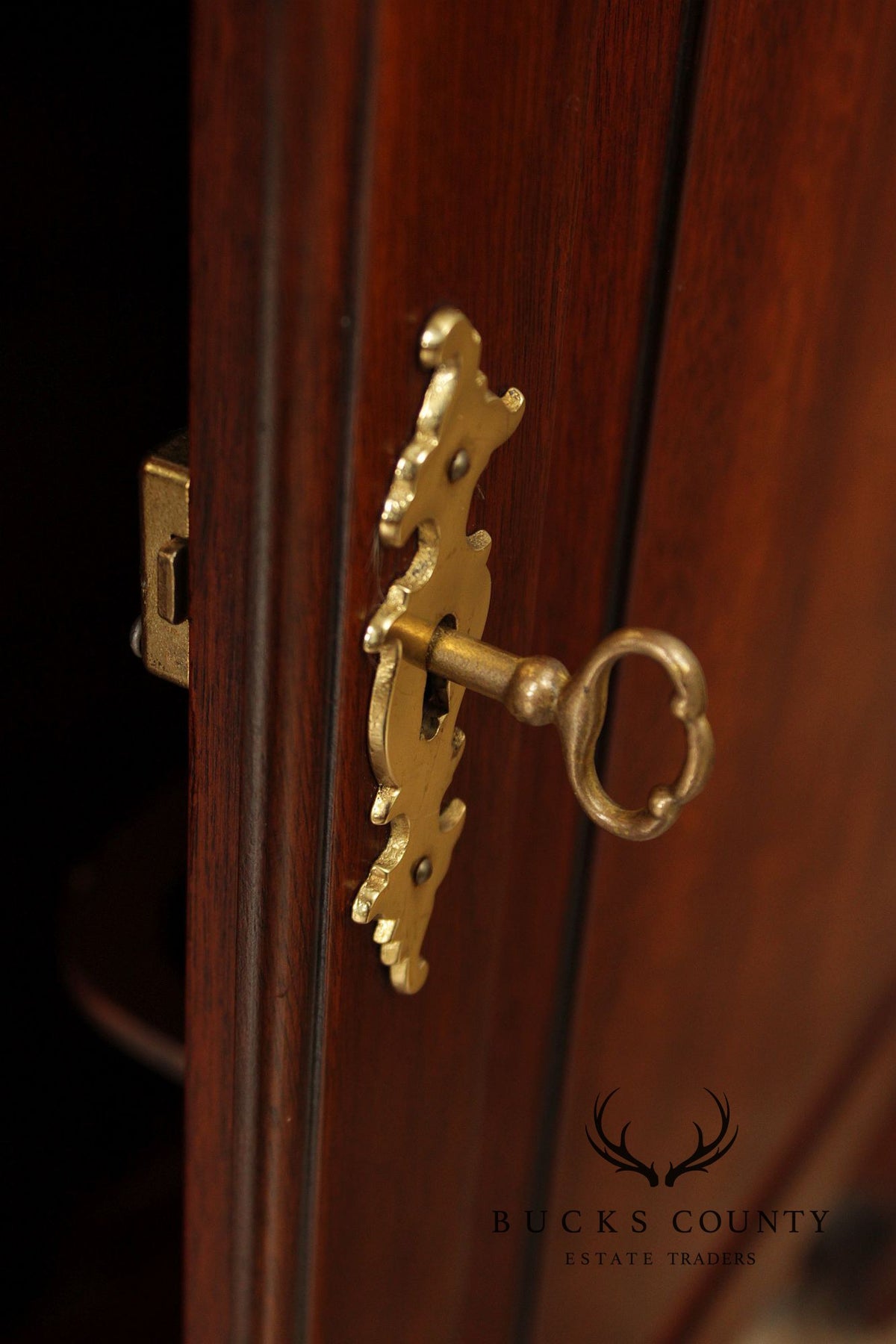 Henkel Harris Georgian Style Mahogany Flip Top Server