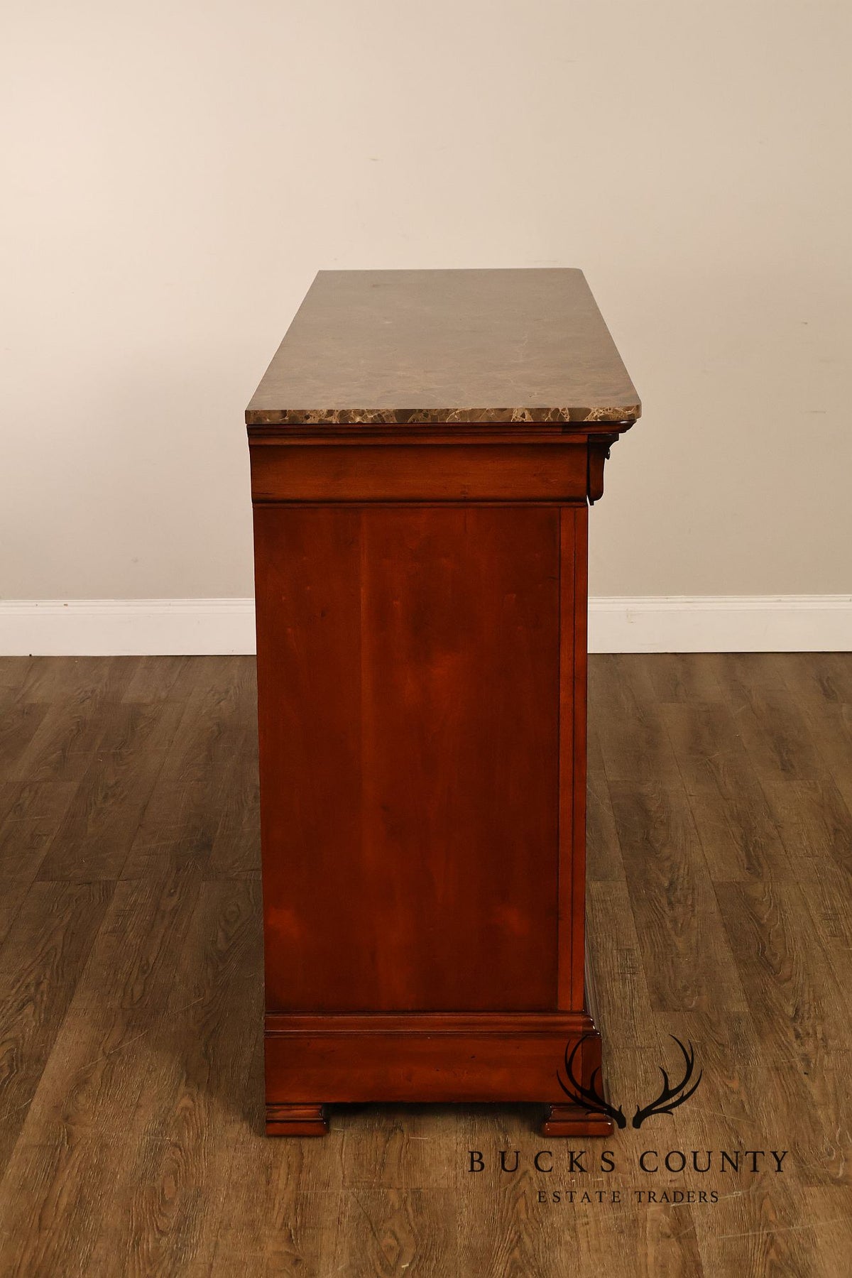 Thomasville King Street Collection Marble Top Four Door Credenza