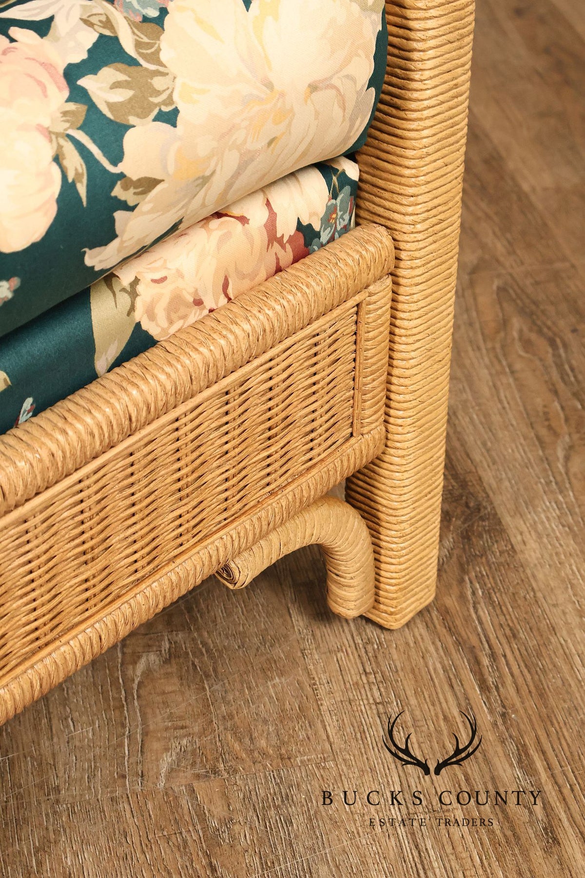 Lexington Henry Link Furniture Wicker Upholstered Lounge Chair