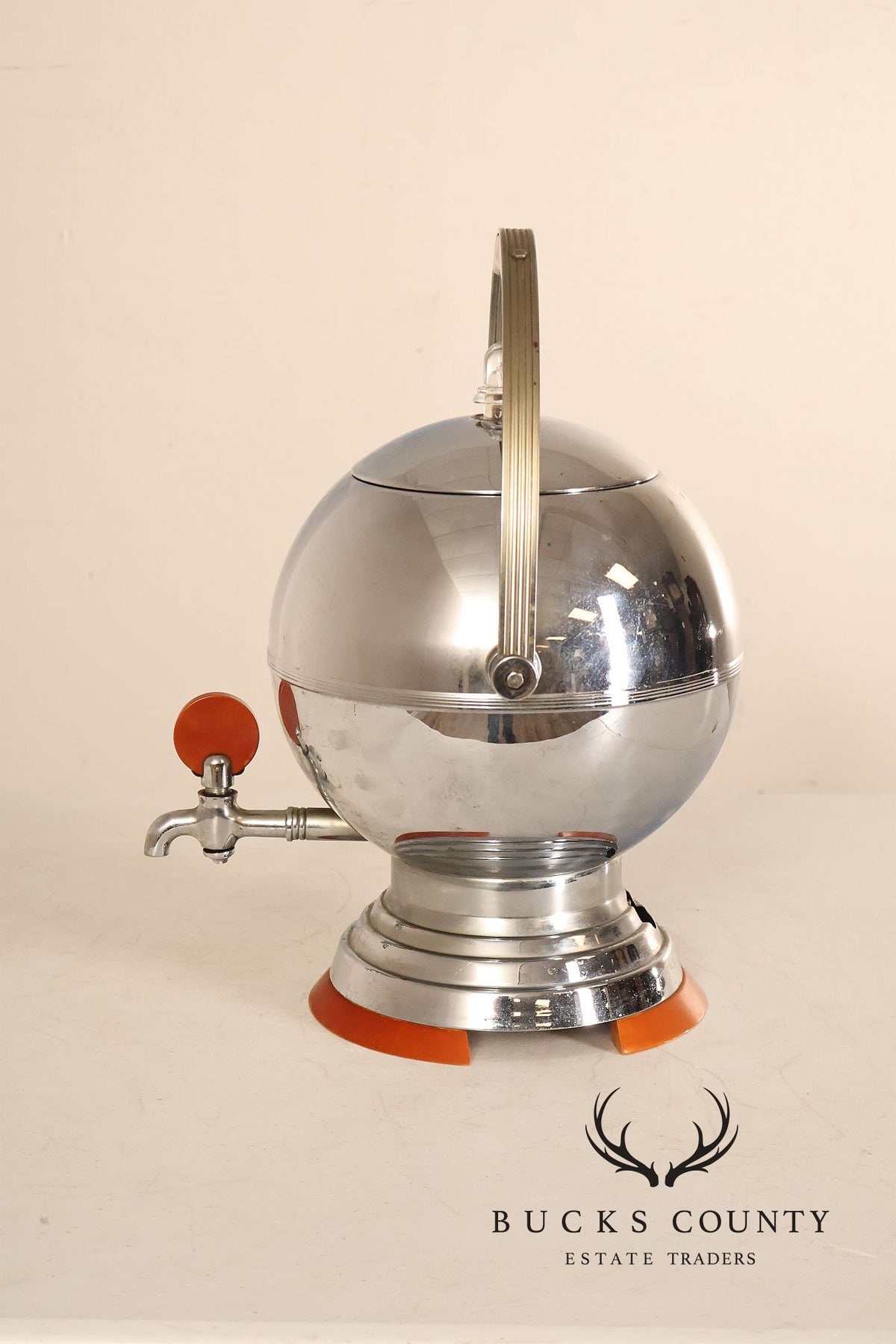 Manning-Bowman Chrome and Bakelite Coffee Percolator