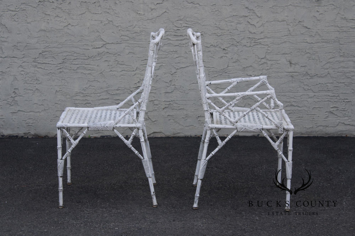 Venemen of California Faux Bamboo Cast Aluminum Patio Dining Set