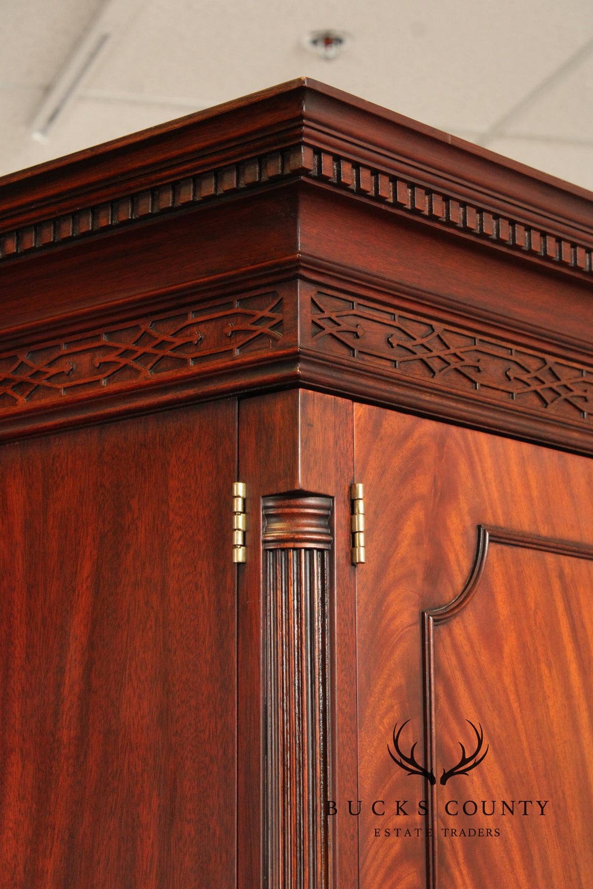 Henkel Harris Georgian Style Mahogany Armoire