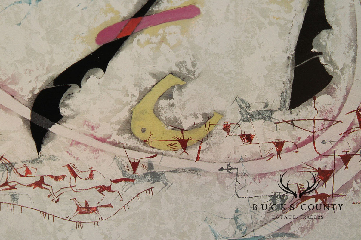 Li Zhong Liang Contemporary Print, Cave Painting