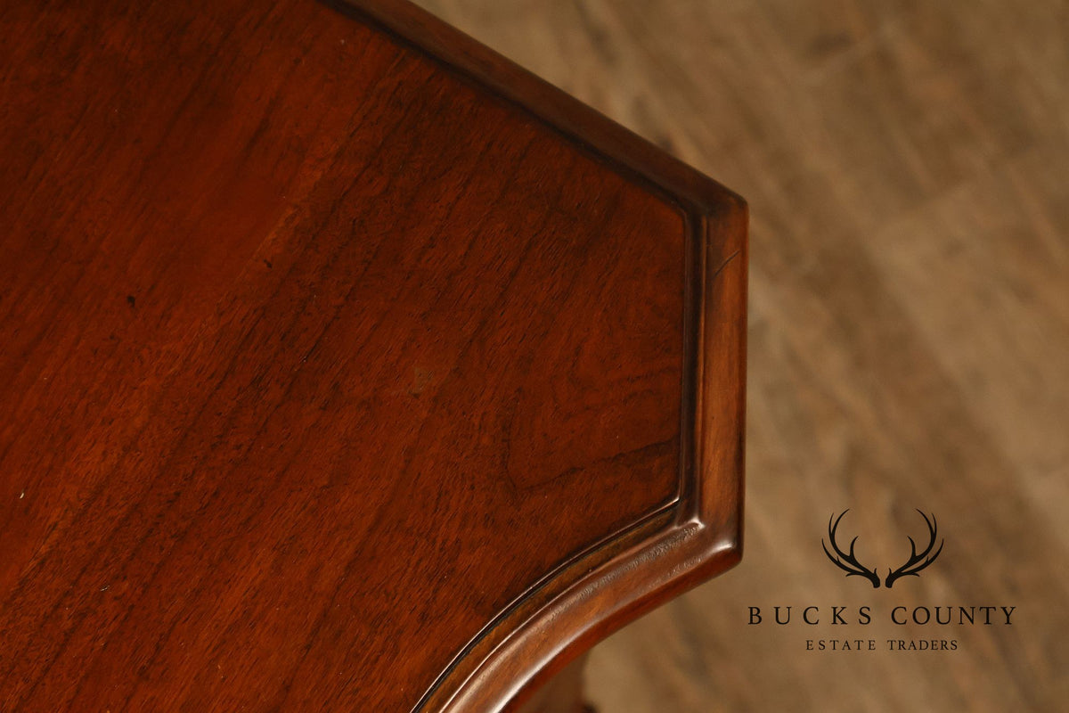 Lane Mid Century Modern Pair of Walnut One-Drawer Nightstands