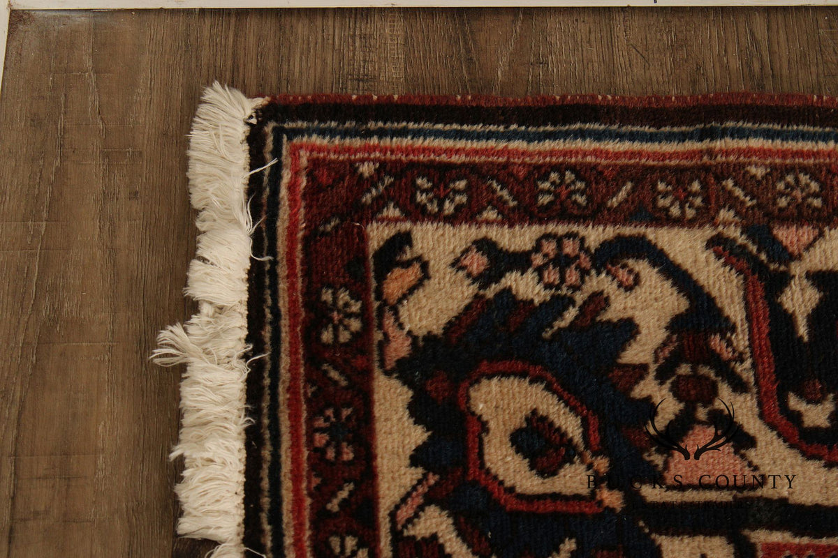 Vintage Persian Hand Knotted Heriz Area Rug 8' 9" x 11' 11"