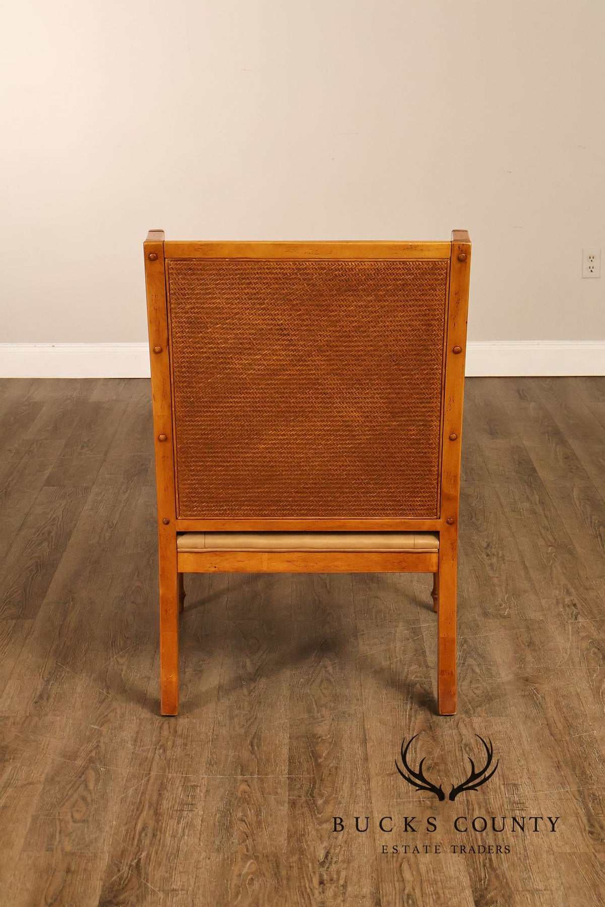 Tommy Bahama Pair of Caned Armchairs